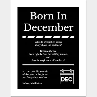 Born in December Posters and Art